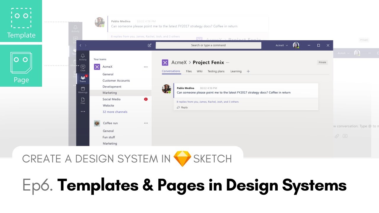 Templates and Pages in Design Systems - Create a Design System in Sketch, Ep6