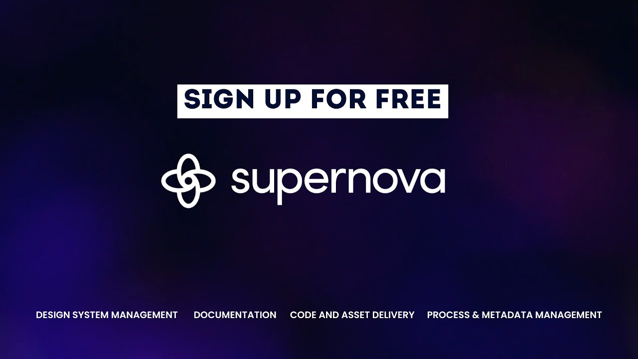 Supernova - The world's first Design System as a Service Platform