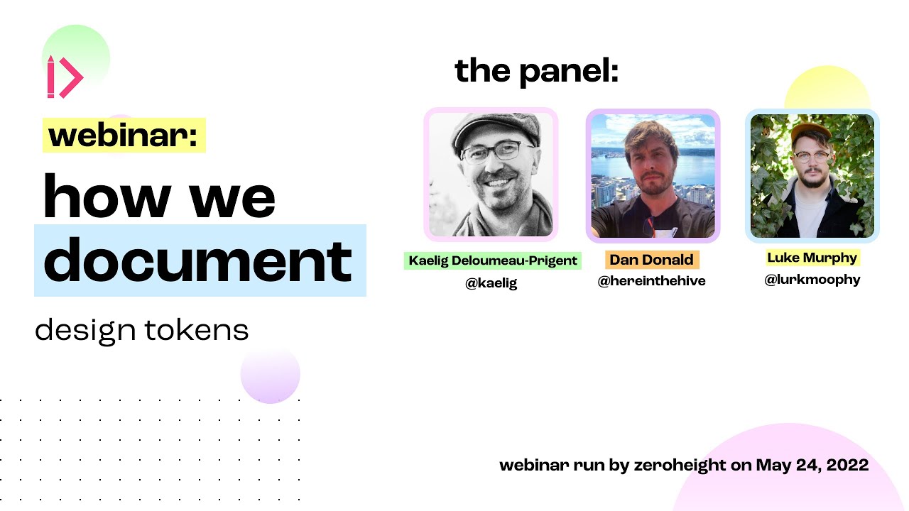 How We Document Webinar #3: Design Tokens