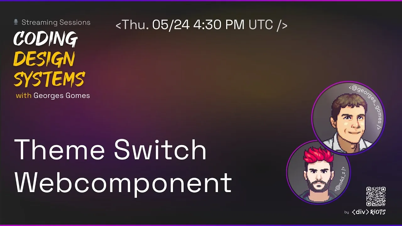 Coding Design Systems - ep19 - Using an external Web Component Theme Switch in your design system