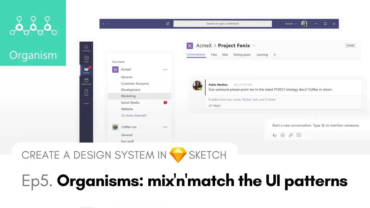 Mix'n'match UI Patterns Into Organisms - Create a Design System in Sketch, Ep5
