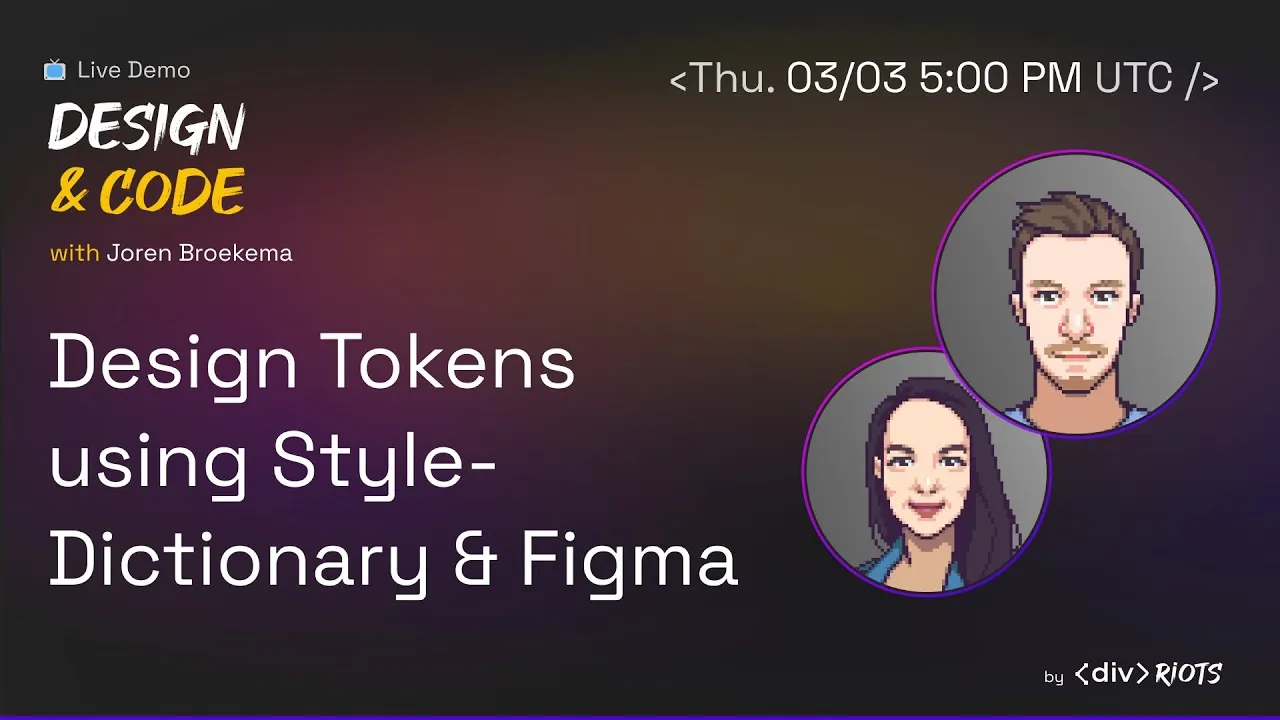 Live demo: Design Tokens using Style-Dictionary & Figma