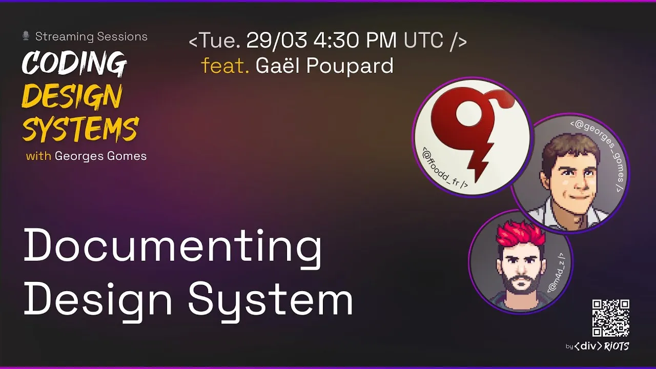 Coding Design Systems - ep13 - Documenting design system, with Gaël Poupard