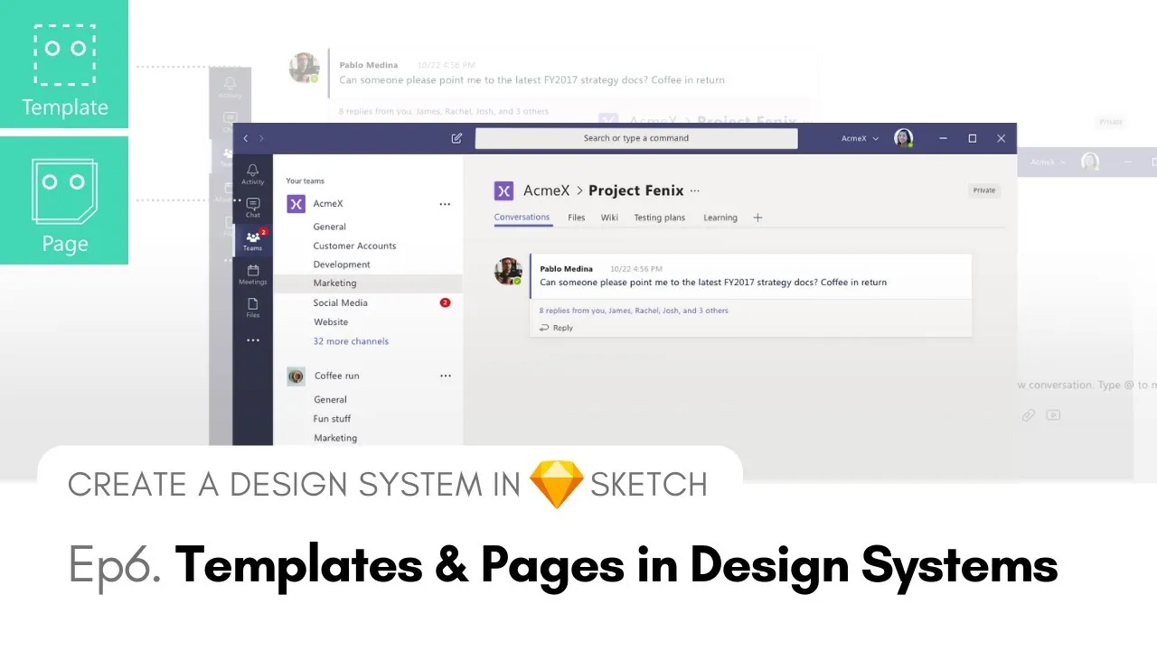 Templates and Pages in Design Systems - Create a Design System in Sketch, Ep6