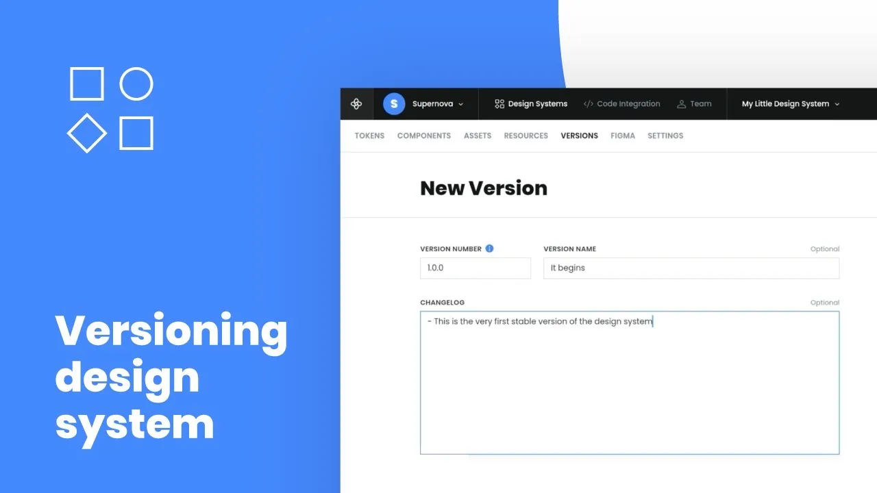Versioning design system | Supernova.io