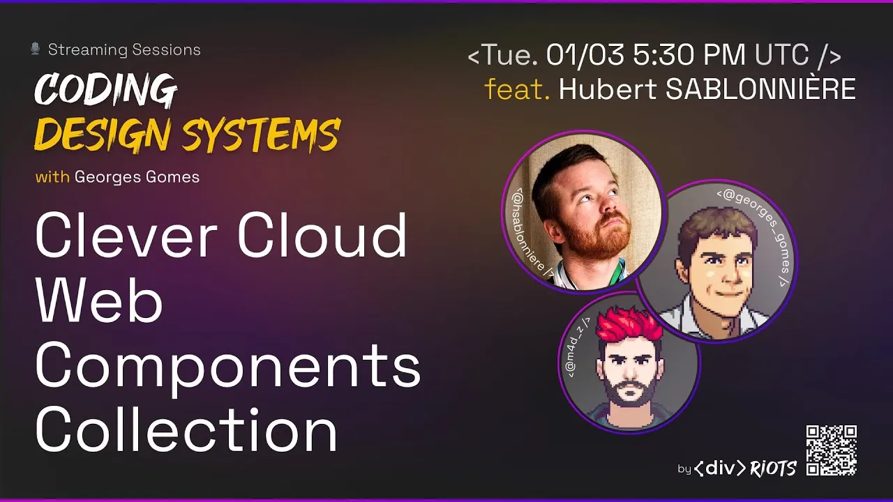 Coding Design Systems - ep09 - Clever Cloud Web Components Collection with Hubert Sablonnière