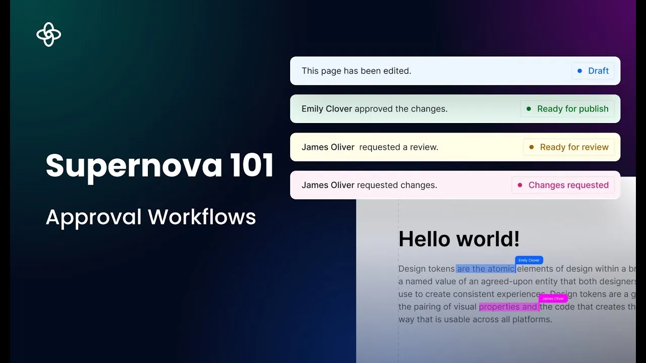 Approval Workflows | Supernova 101