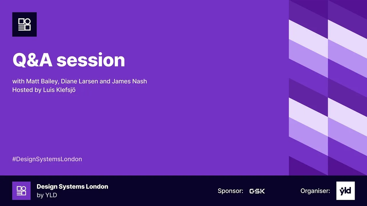 Q&A session - Design Systems London #14