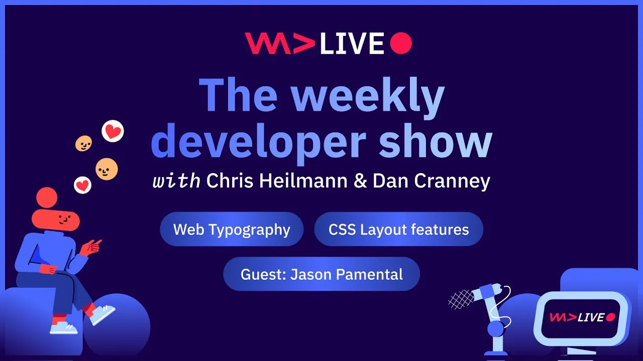 The weekly developer show: Design Systems, Variable Fonts & Web Typography Demystified