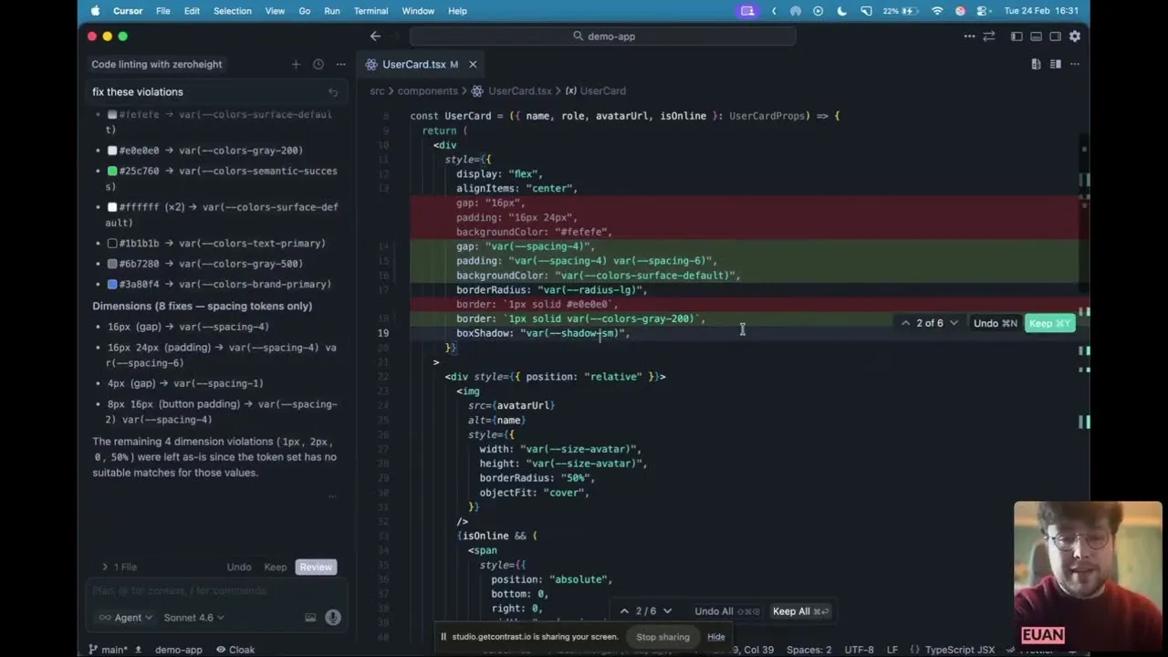 AI-powered design token linting with zeroheight MCP | Demo