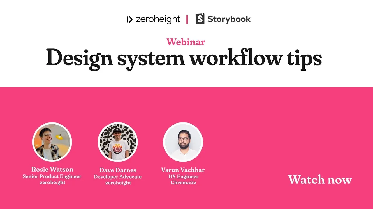 zeroheight x Storybook: Design system workflow tips