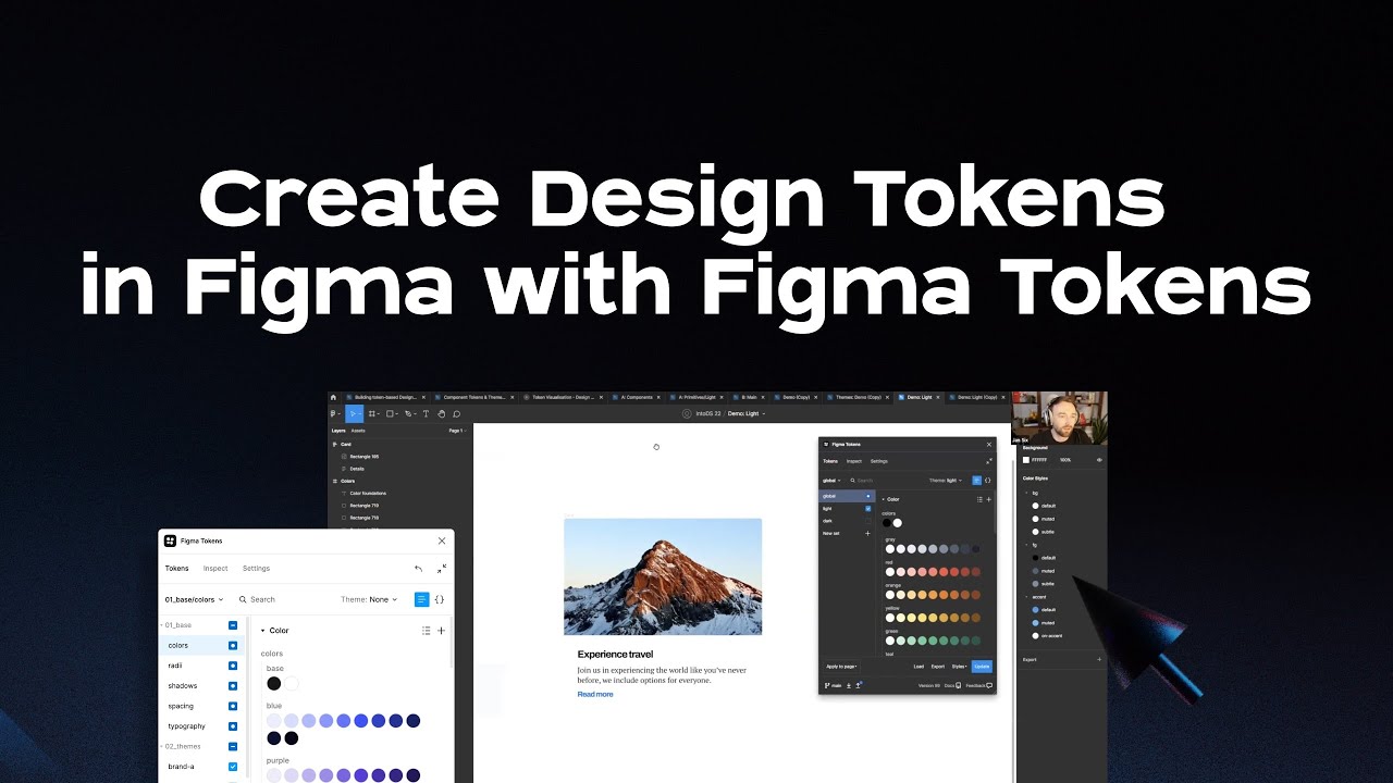 How to create Design Tokens in Figma with Figma Tokens - Tutorial with ...