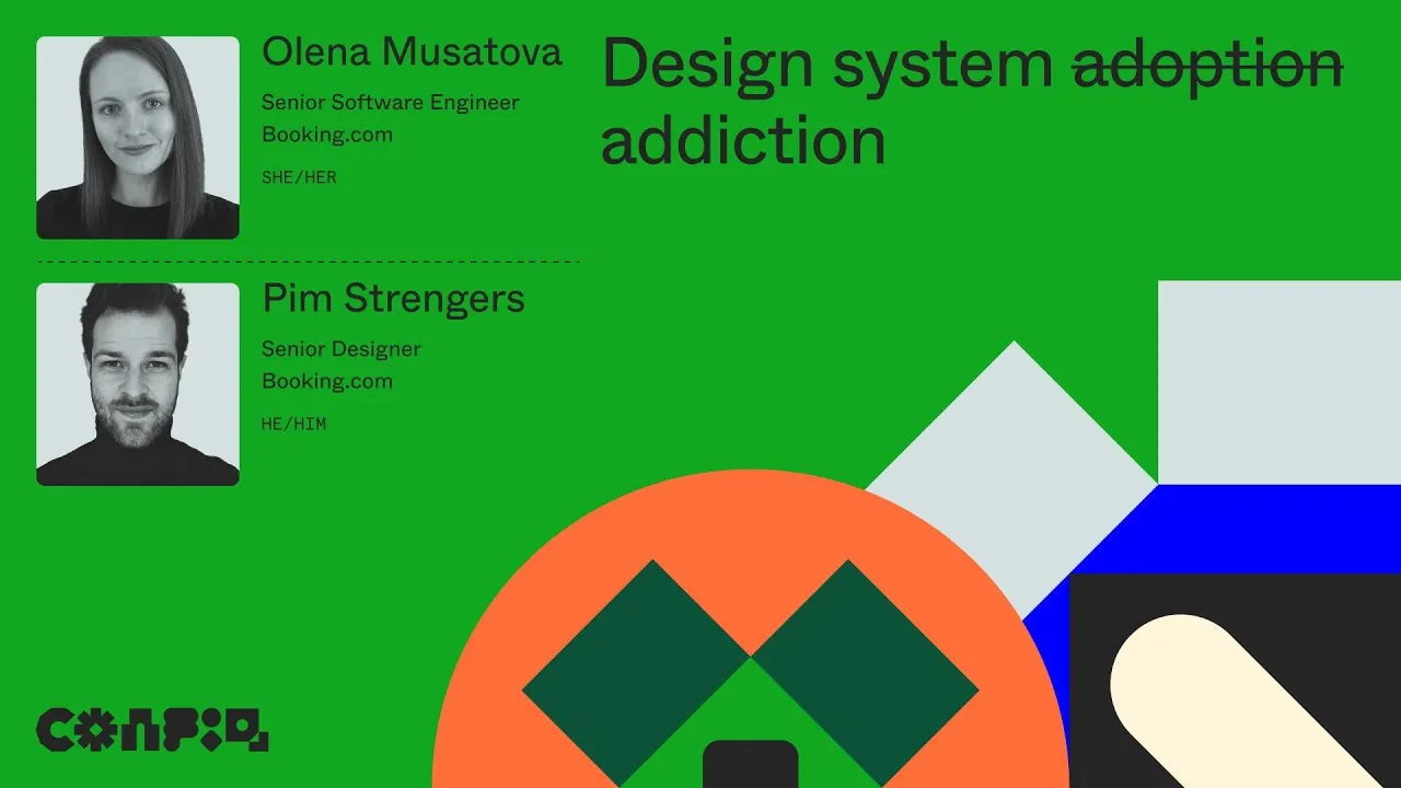 Config 2024: Design system adoption addiction (Pim Strengers & Olena Musatova, Booking.com) | Figma