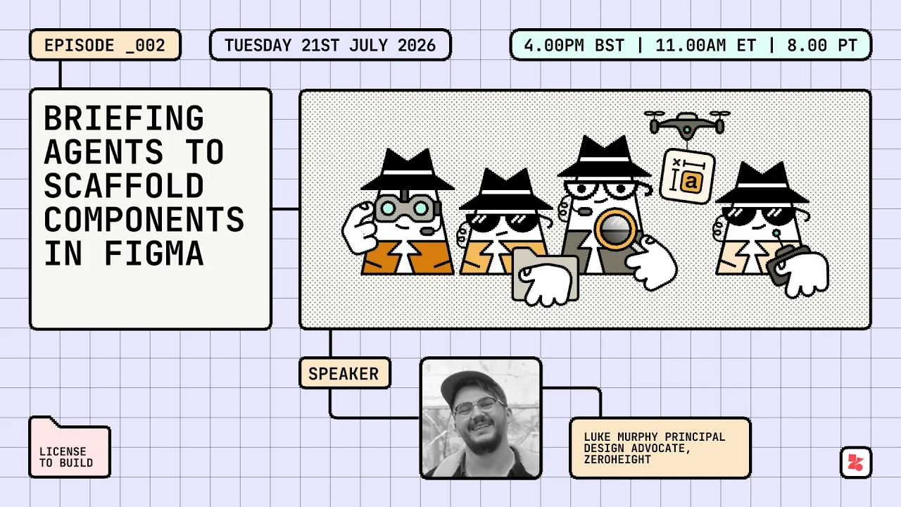 License to Build: Briefing agents to scaffold components in Figma