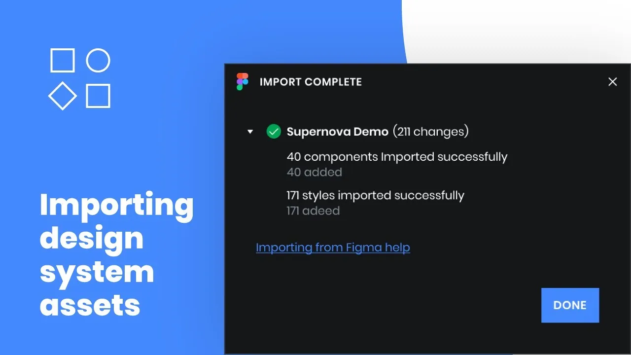 Importing design system assets | Supernova.io