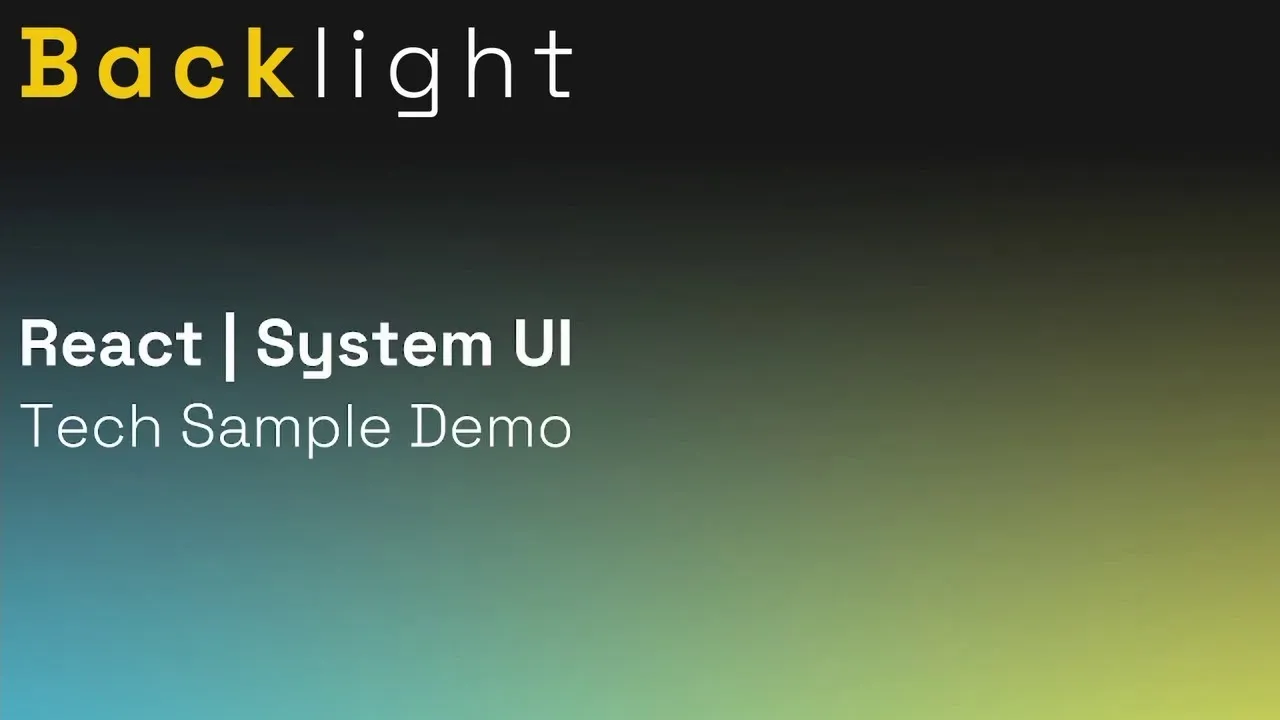 Tech Sample Demo | React + System UI (Theme UI/styled-components)